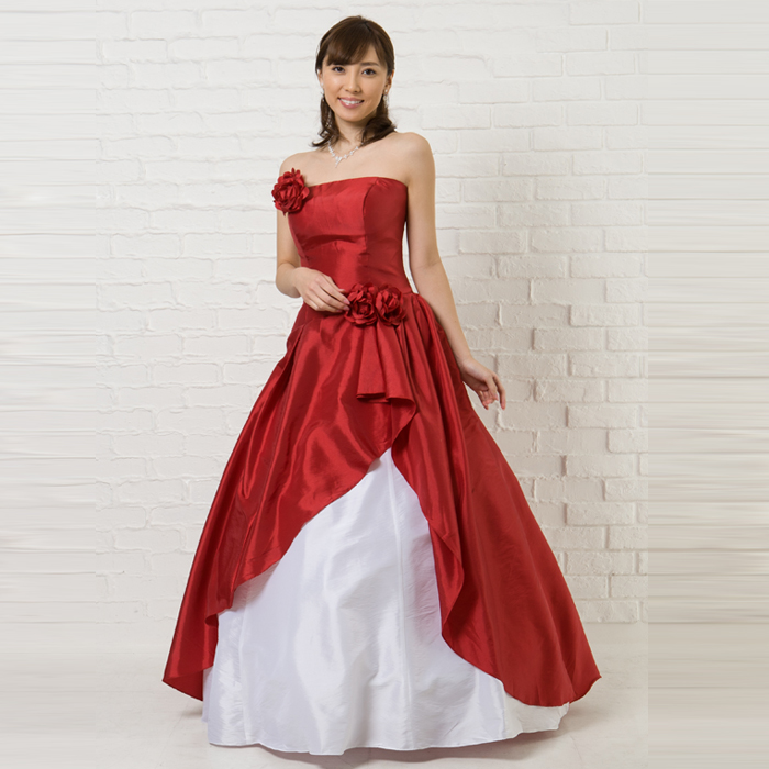 発表会ドレス、ステージドレスとして最適なツートーンカラーのドレス