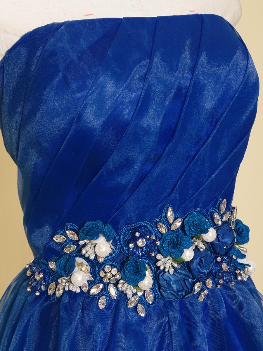 VersceSILKロイヤルブルーメドーサ装飾的なデザイン